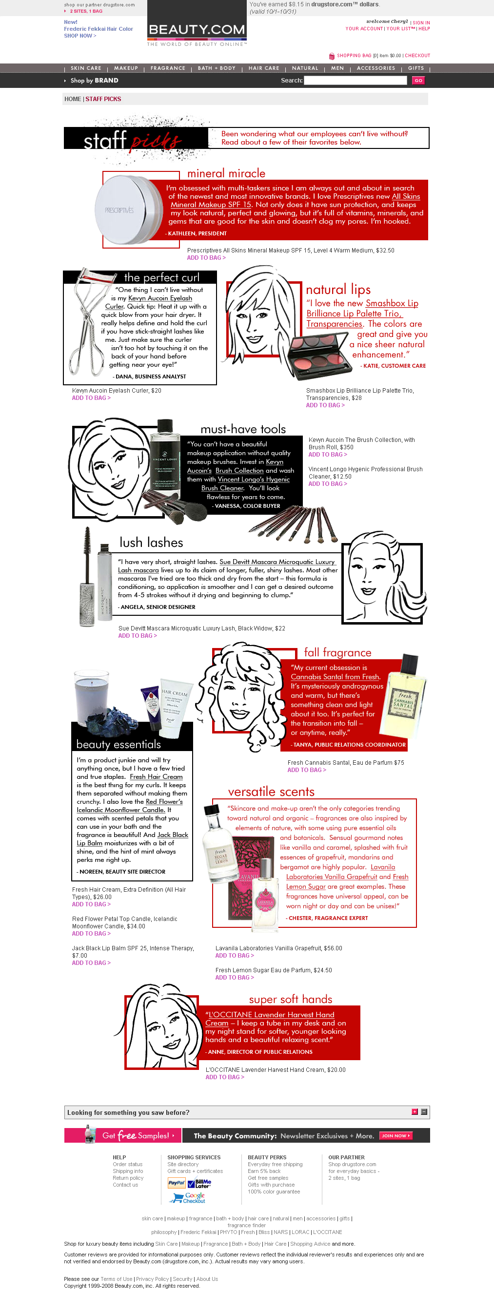 Beauty.com illustrations