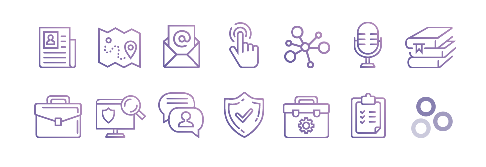 Hyperproof mega menu icons
