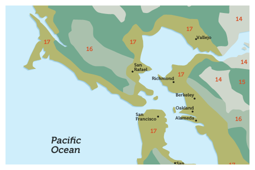 Sunset Western Garden map illustrations
